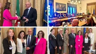 پارلمان ایتالیا ـ مراسم تقدیر از زنان شجاع با حضور نایب‌رئیس پارلمان