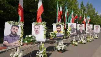 اشرف۳ - تجمع مجاهدان اشرفی علیه اعدامهای جنایتکارانه خامنه‌ای و به‌ویژه اعدام ۳زندانی سیاسی در اصفهان