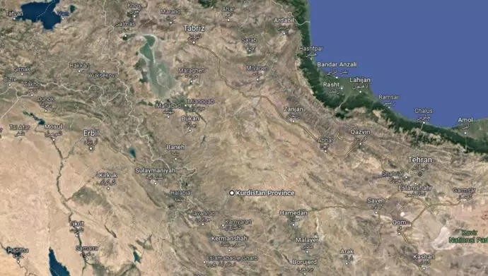 قسمتی از نقشه ایران - عکس از آرشیو