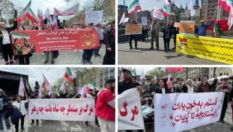 روز جهانی کارگر - تظاهرات گسترده ایرانیان آزاده و هواداران مجاهدین