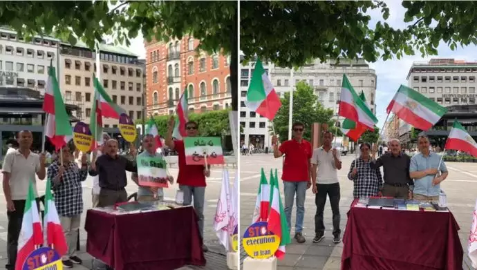 استکهلم - میز کتاب ایرانیان آزاده در همبستگی با قیام سراسری مردم ایران - ۲۶خرداد