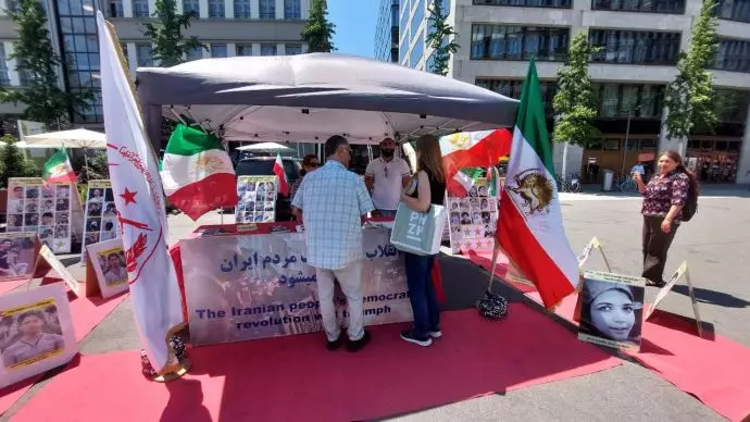 زوریخ سوئیس - آکسیون ایرانیان آزاده در همبستگی با قیام سراسری مردم ایران - ۲۴خرداد - 3