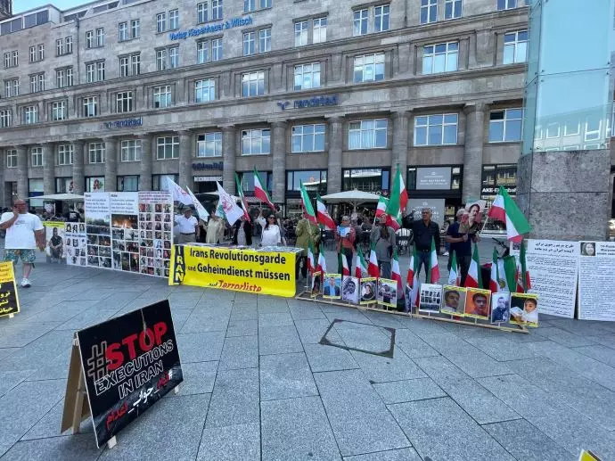 کلن آلمان - آکسیون ایرانیان آزاده در همبستگی با قیام سراسری مردم ایران - ۲۰خرداد - 1