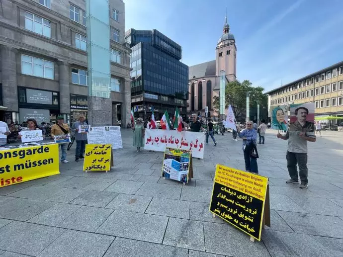 کلن آلمان - آکسیون ایرانیان آزاده در همبستگی با قیام مردم ایران و فراخوان به تظاهرات ایرانیان آزاده در پاریس در اول ژوئیه - ۲۷خرداد - 8