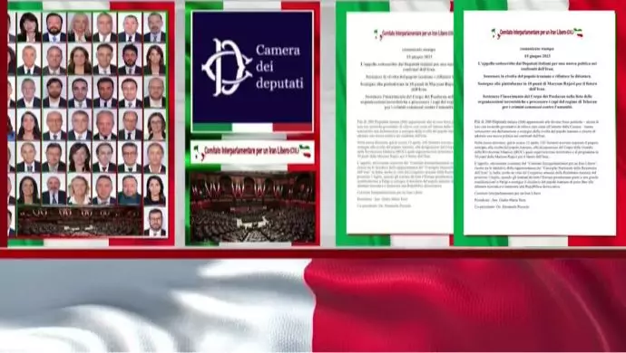 اطلاعیهٔ مطبوعاتی کمیتهٔ ایتالیایی پارلمانترها برای یک ایران آزاد