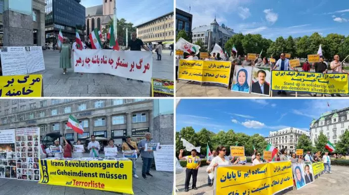 کلن و اسلو - آکسیون ایرانیان آزاده در همبستگی با قیام مردم ایران -۲۷خرداد