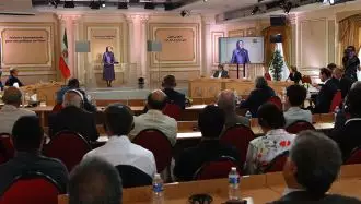 تصاویری از جلسه اعلام بیانیه ۱۱۷ تن از رهبران پیشین جهان در حمایت از مردم و مقاومت ایران 