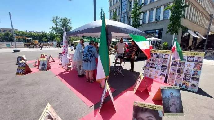 زوریخ سوئیس - آکسیون ایرانیان آزاده در همبستگی با قیام سراسری مردم ایران - ۲۴خرداد - 2