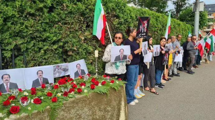 اسلو - تظاهرات ایرانیان آزاده و هواداران سازمان مجاهدین علیه حمله جنایتکارانه به اشرف۳ - ۳۰خرداد