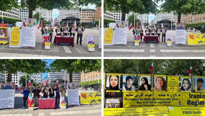  میز و کتاب و آکسیون ایرانیان آزاده در همبستگی با قیام سراسری مردم ایران 
