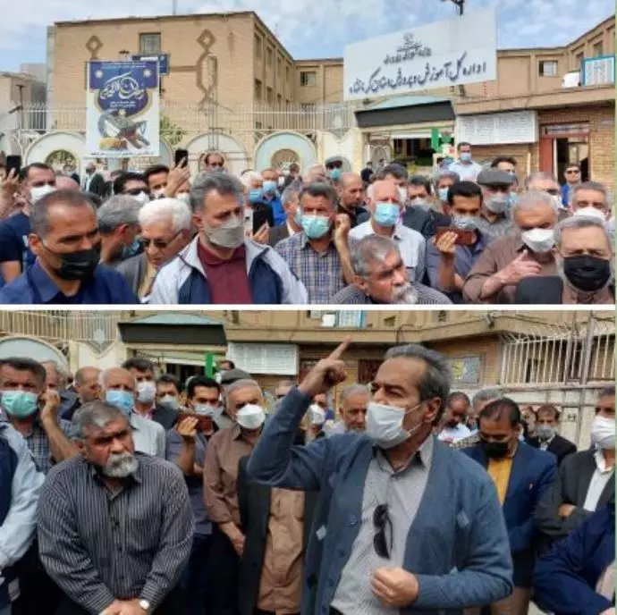 -تجمع اعتراضی معلمان در کرمانشاه