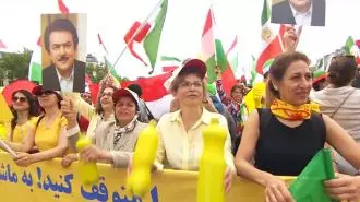 تظاهرات پرشکوه ایرانیان آزاده در پاریس