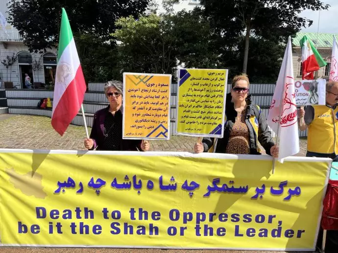 آرهوس دانمارک - آکسیون ایرانیان آزاده علیه موج اعدامها توسط خامنه‌ای و در حمایت از قیام مردم ایران - ۳۱تیرماه - 4