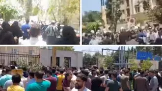 تجمع اعتراضی مجروحان جنگ ضدمیهنی و کارگران ارکان ثالث وزارت نفت