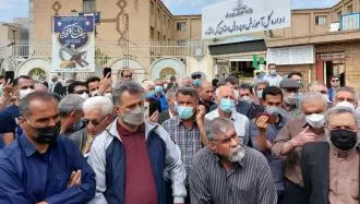 تجمع اعتراضی معلمان در کرمانشاه