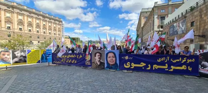 استکهلم - آکسیون ایرانیان آزاده در اعتراض به حکم اعدام زندانی سیاسی محمد جواد وفایی - ۳۱تیرماه - 7