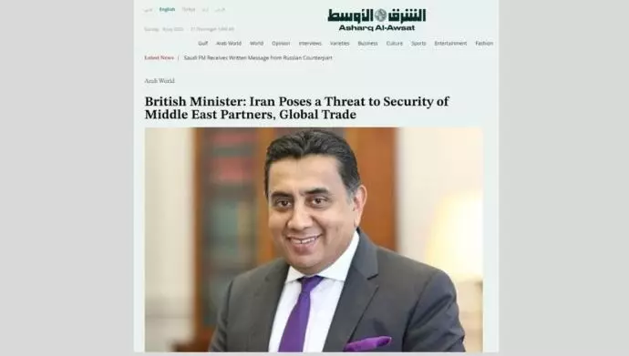 لرد طارق احمد، معاون وزیر خارجه انگلستان در امور خاورمیانه