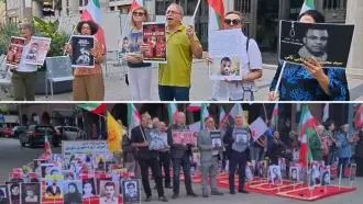 مونیخ و هامبورگ آلمان - آکسیون ایرانیان آزاده در محکومیت صدور حکم اعدام برای زندانی سیاسی محمد جواد وفایی ثانی