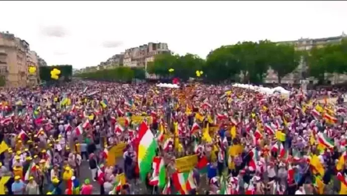 تظاهرات ایرانیان در پاریس ـ اول ژوئیه ۲۰۲۳