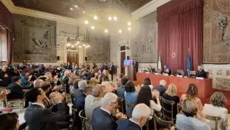 سخنرانی خانم رجوی در اجلاس مشترک اعضای مجلسین ایتالیا