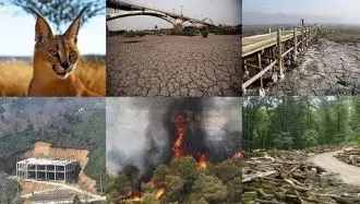 تخریب محیط زیست در حاکمیت آخوندی 