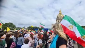 تظاهرات پرشکوه ایرانیان در پاریس 