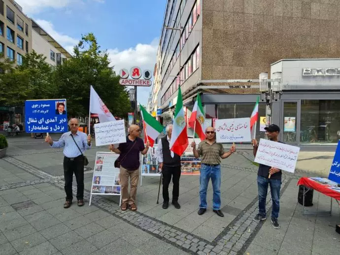 برلین - آکسیون ایرانیان آزاده در حمایت از تشکیل دادگاه بین‌المللی برای سران رژیم - ۲۶مرداد