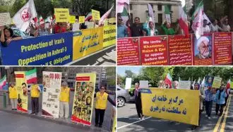 واشنگتن، لندن و سیدنی - آکسیون ایرانیان آزاده و هواداران مجاهدین در حمایت از قیام سراسری - ۲۷مرداد ۱۴۰۲