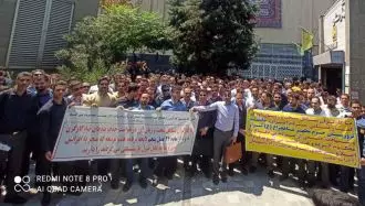 تجمع اعتراضی پرسنل مترو تهران