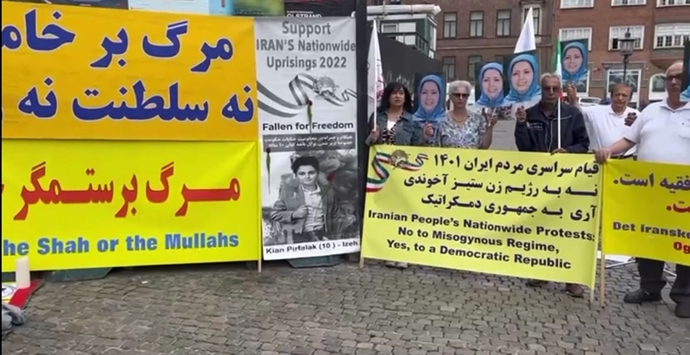 کپنهاک - آکسیون ایرانیان آزاده در همبستگی با قیام سراسری مردم ایران - ۲۶مرداد