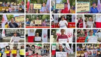 لندن، مونیخ، دالاس و تورنتو - آکسیون ایرانیان آزاده - حمایت گسترده اشرف‌نشانها از برگزاری دادگاه بین‌المللی برای خامنه‌ای جنایتکار 