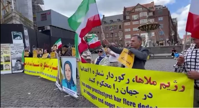 کپنهاگ - آکسیون ایرانیان آزاده، آنها شعار می‌دهند منم مجاهدم، بفرمایید دادگاه