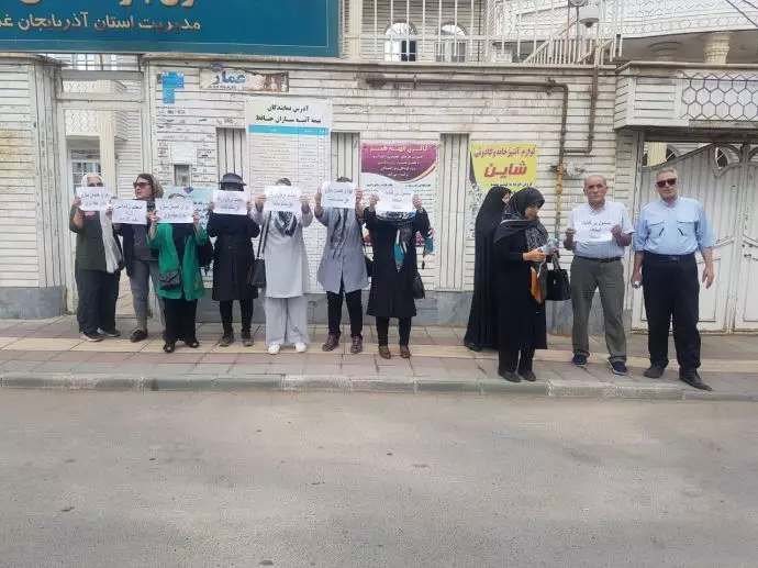 ارومیه - تجمع اعتراضی سراسری بازنشستگی کشوری - ۷شهریور