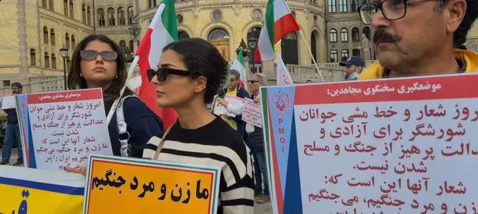 اسلو - آکسیون ایرانیان آزاده در همبستگی با قیام سراسری مردم ایران - ۱۸شهریور - 11