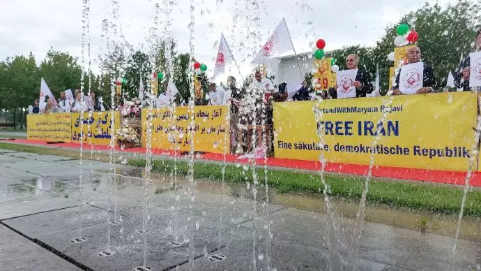 برلین - آکسیون ایرانیان آزاده در گرامیداشت پنجاه ونهمین سال تأسیس سازمان مجاهدین خلق ایران - ۱۵شهریور - 8