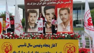 برلین- آکسیون ایرانیان آزاده در گرامیداشت پنجاه ونهمین سال تأسیس سازمان مجاهدین خلق ایران
