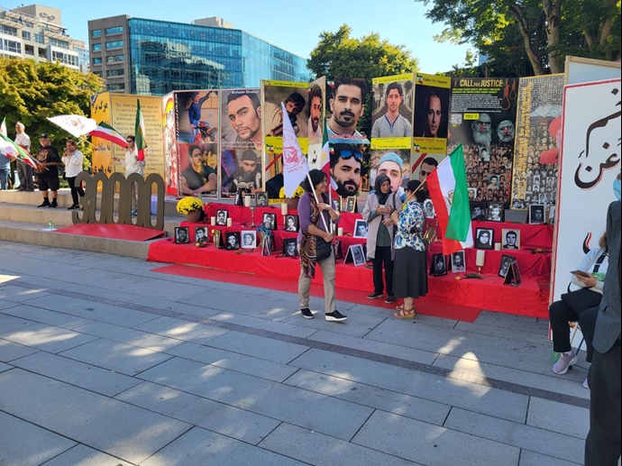 ونکوور - آکسیون ایرانیان آزاده در همبستگی با قیام سراسری و گرامیداشت سالگرد تأسیس سازمان مجاهدین خلق ایران