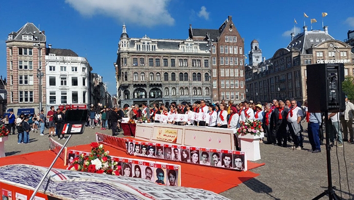 آمستردام - آکسیون ایرانیان آزاده به‌مناسبت پنجاه ونهمین سال حیات سازمان مجاهدین - ۱۱شهریور 