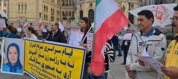اسلو - آکسیون ایرانیان آزاده در همبستگی با قیام سراسری مردم ایران - ۱۸شهریور - 25