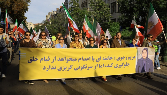 تظاهرات ایرانیان آزاده در بروکسل ۲۴شهریور ۱۴۰۲