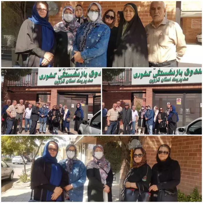-قزوین - تجمع اعتراضی بازنشستگان کشوری در برابر صندوق بازنشستگی در قزوین- ۴مهر ۱۴۰۲