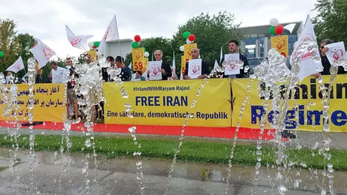 برلین - آکسیون ایرانیان آزاده در گرامیداشت پنجاه ونهمین سال تأسیس سازمان مجاهدین خلق ایران - ۱۵شهریور - 6