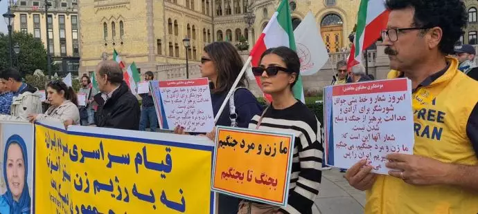 اسلو - آکسیون ایرانیان آزاده در همبستگی با قیام سراسری مردم ایران - ۱۸شهریور - 10