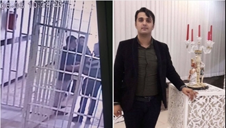 تصویری از جواد روحی حین ملاقات با پدر و مادرش در زندان یک روز قبل از قتل او