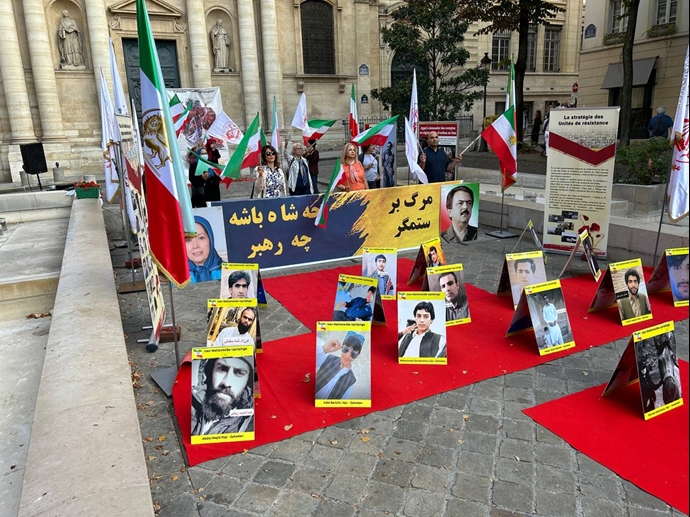 پاریس - آکسیون ایرانیان آزاده در همبستگی با سالگرد جمعه خونین زاهدان - ۸مهر