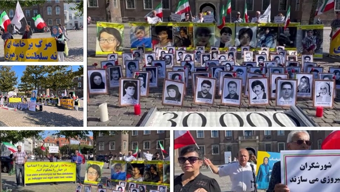 کپنهاگ - آکسیون ایرانیان آزاده در همبستگی با قیام سراسری مردم ایران - ۱۱شهریور