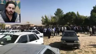خاکسپاری جوان معترض حامد باقری با حضور گسترده مردم