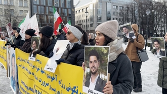آکسیون ایرانیان آزاده و هواداران مجاهدین در اسلو- شنبه ۷ بهمن