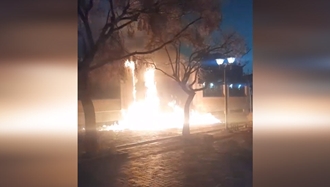 مشهد - انفجار در اداره کل کمیته غارتگر امداد خمینی ملعون توسط قهرمانان کانون‌های شورشی