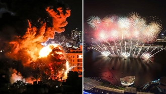 جشن سال میلادی و بمباران غزه